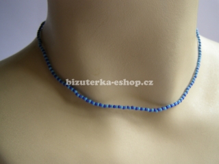 Perličky na krk modré BZ-06545