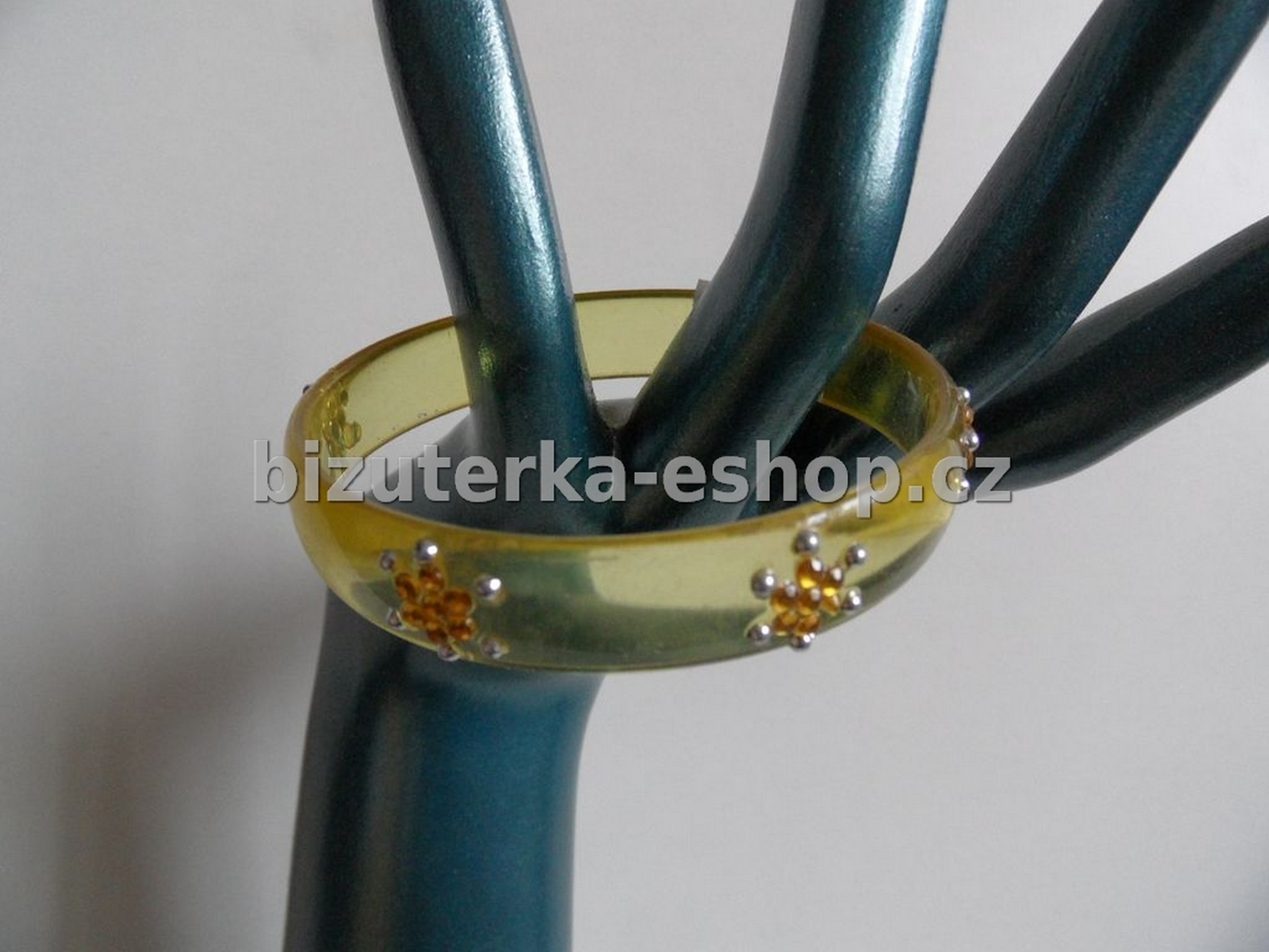 Náramek s kamínky žlutý BZ-04086