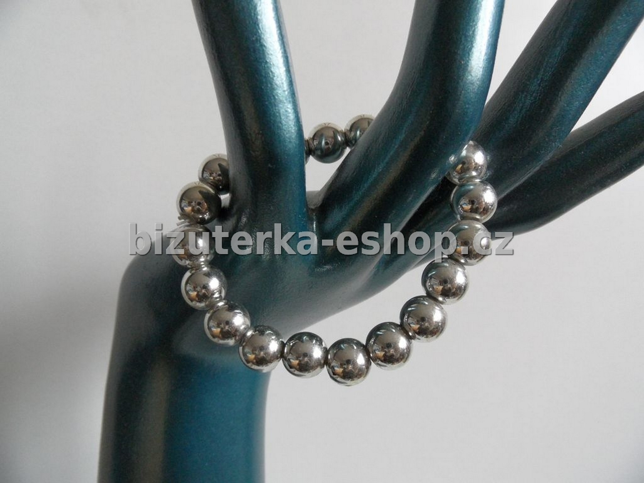 Náramek kuličky stříbrný BZ-04107