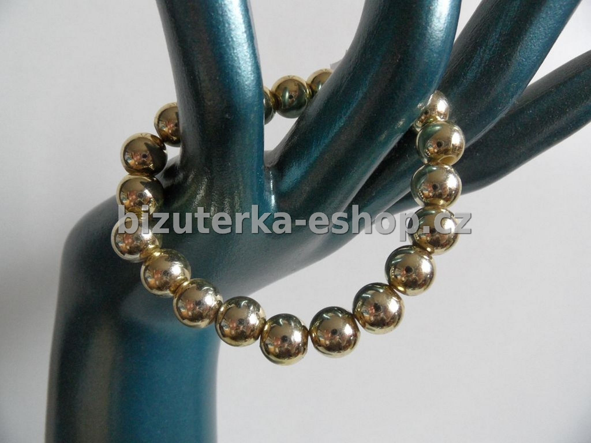 Náramek kuličky zlatý BZ-04108