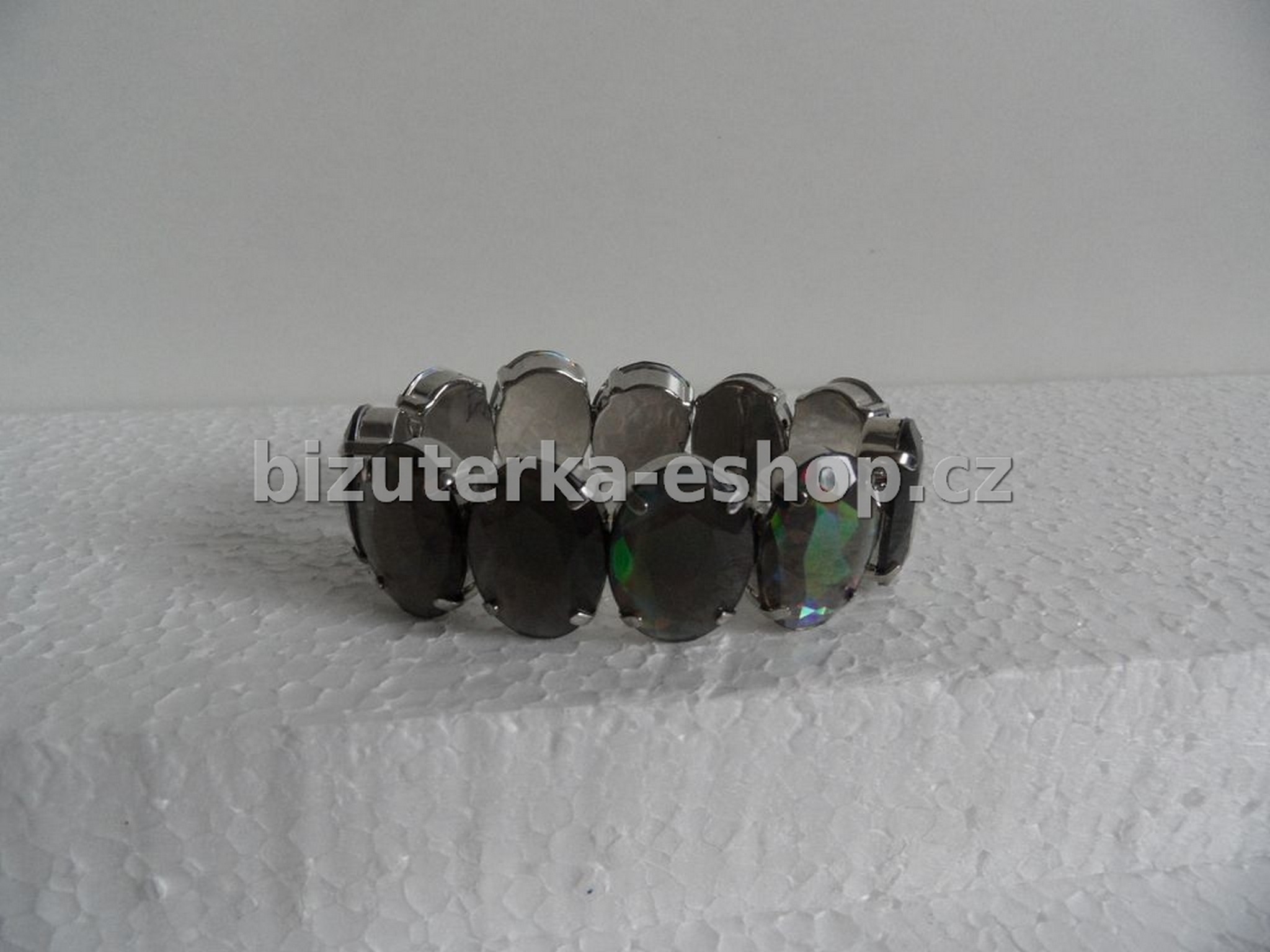 Náramek s kameny kouřový BZ-04137