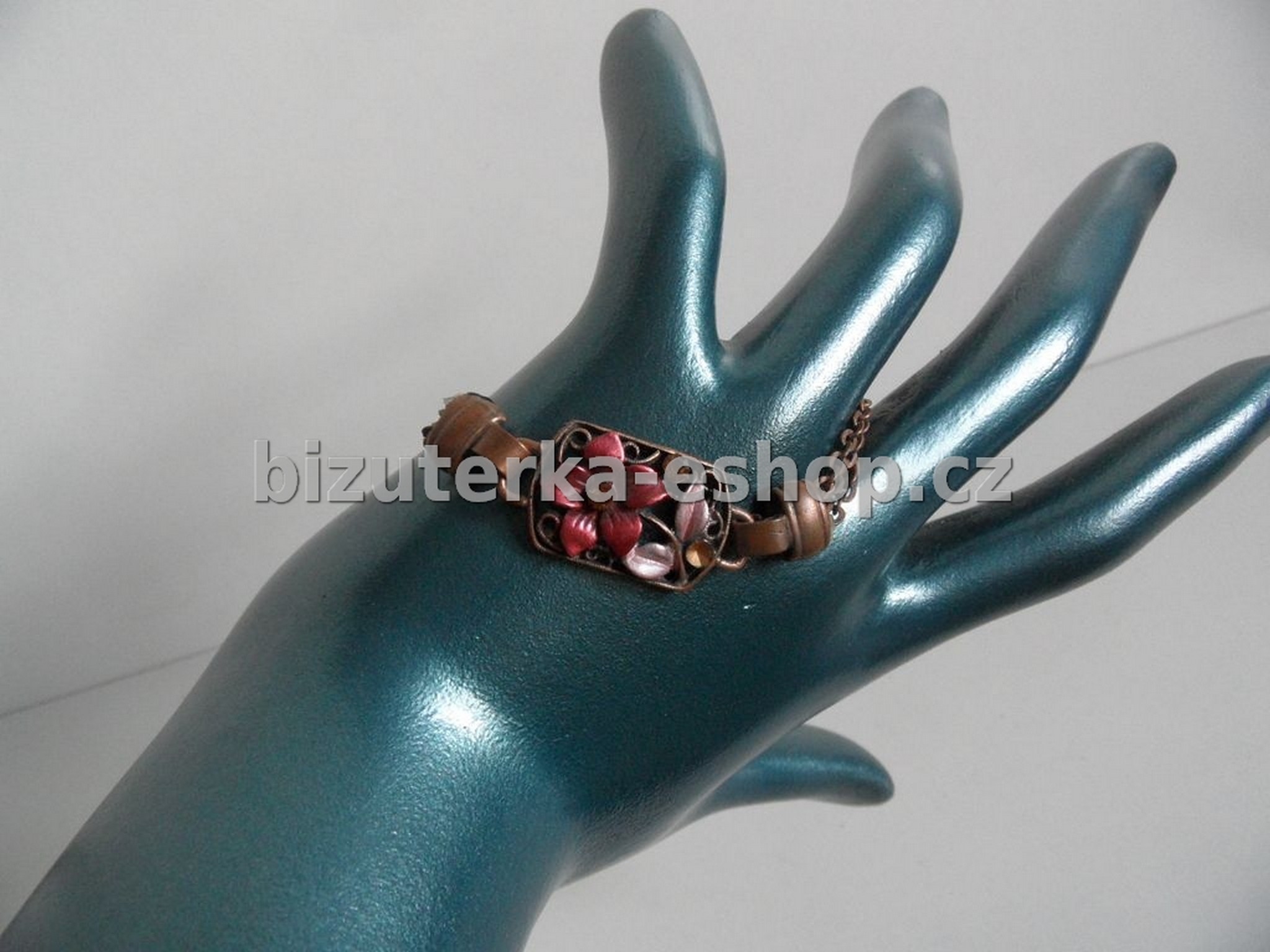 Náramek bronzovo vínový BZ-04151