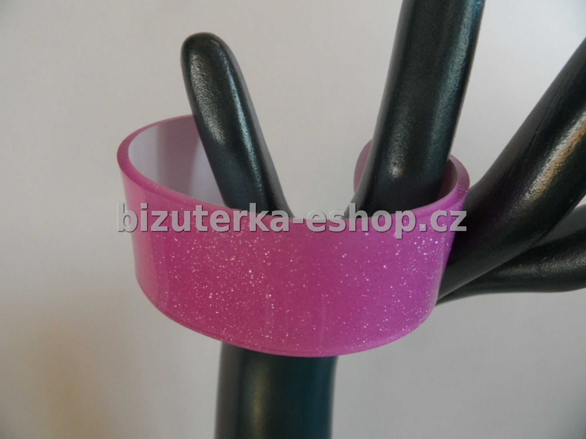 Náramek se třpytkami fialový BZ-04306