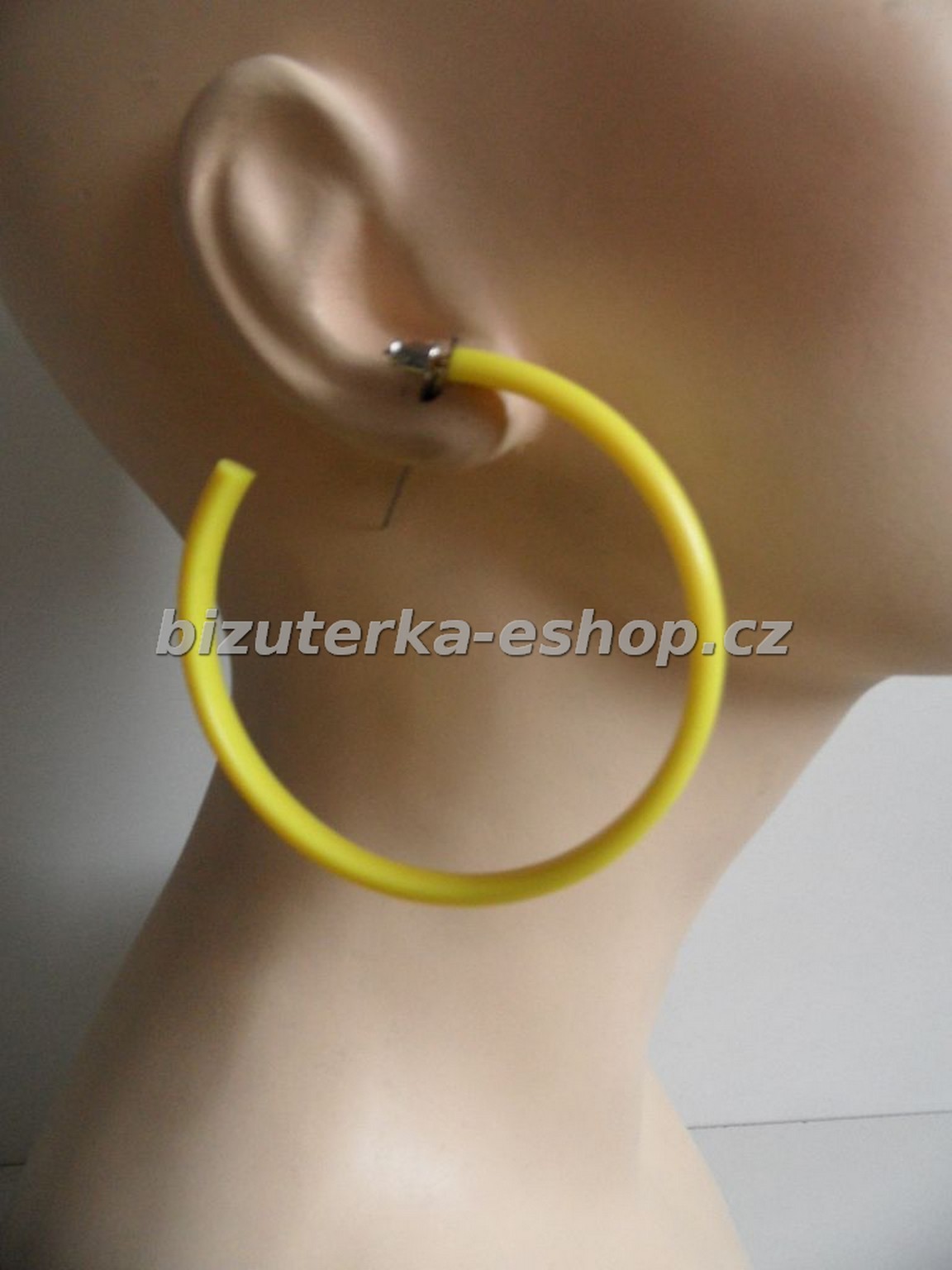 Naušnice kruhy žluté BZ-04490