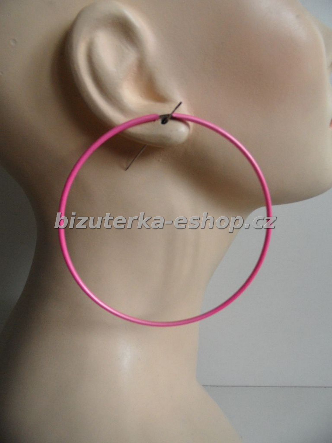 Naušnice kruhy růžové BZ-04505