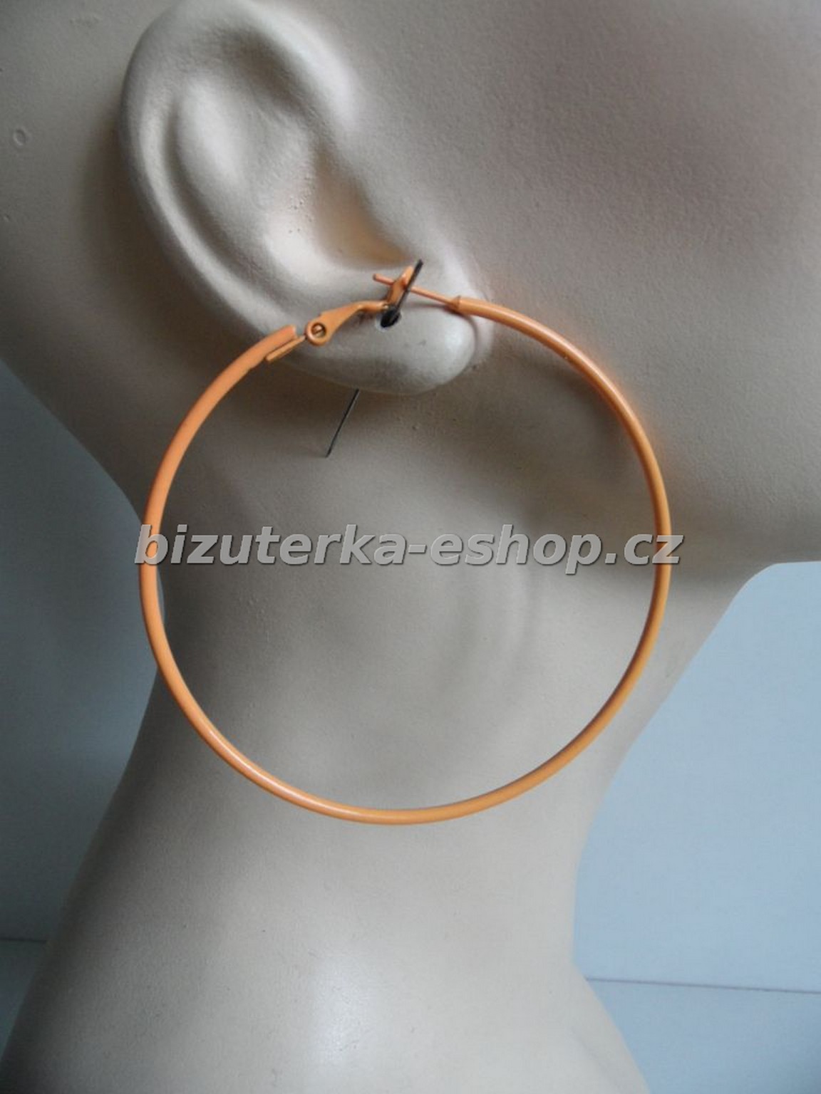 Naušnice kruhy oranžové BZ-04506