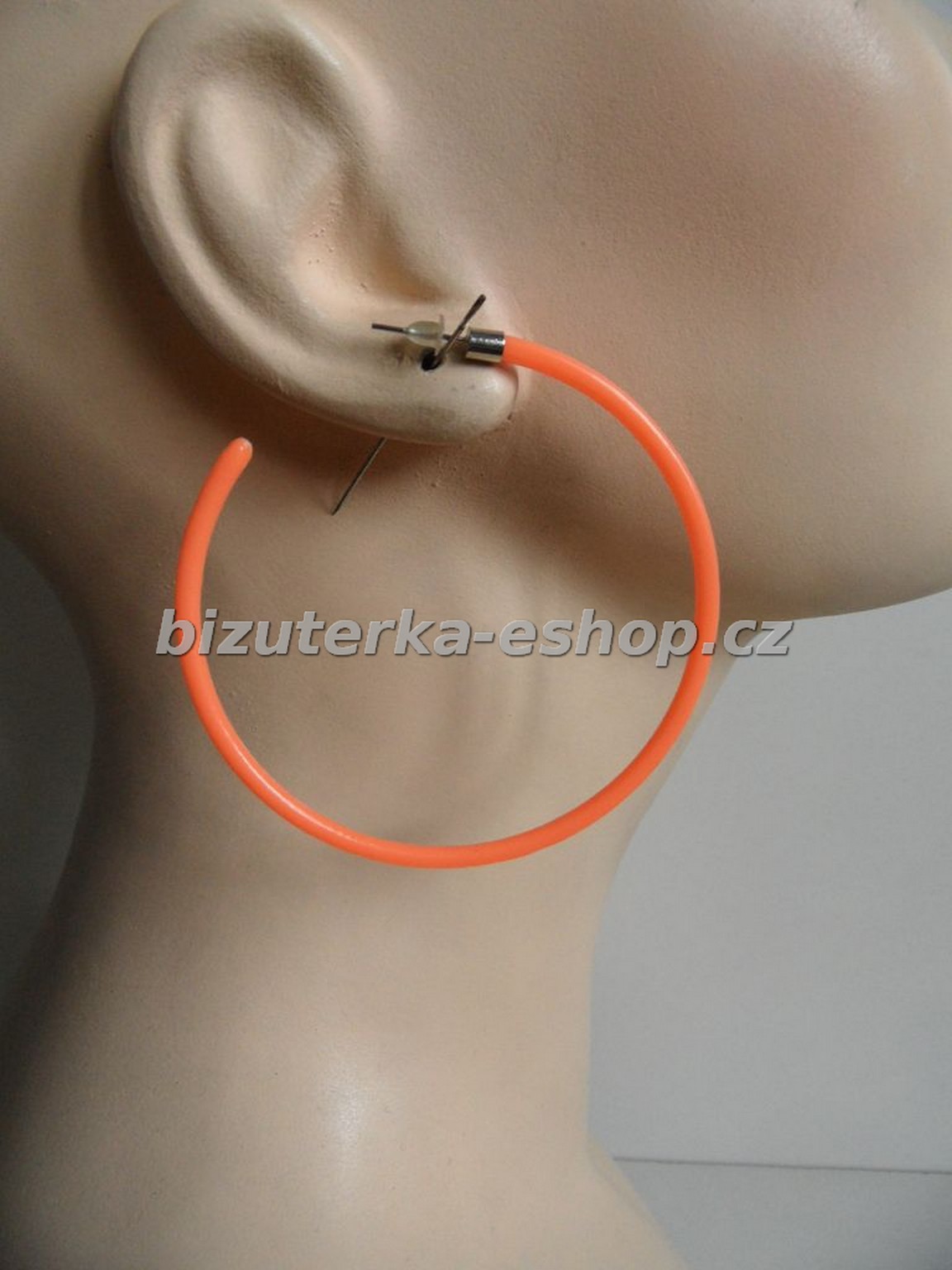 Naušnice kruhy oranžové BZ-04565