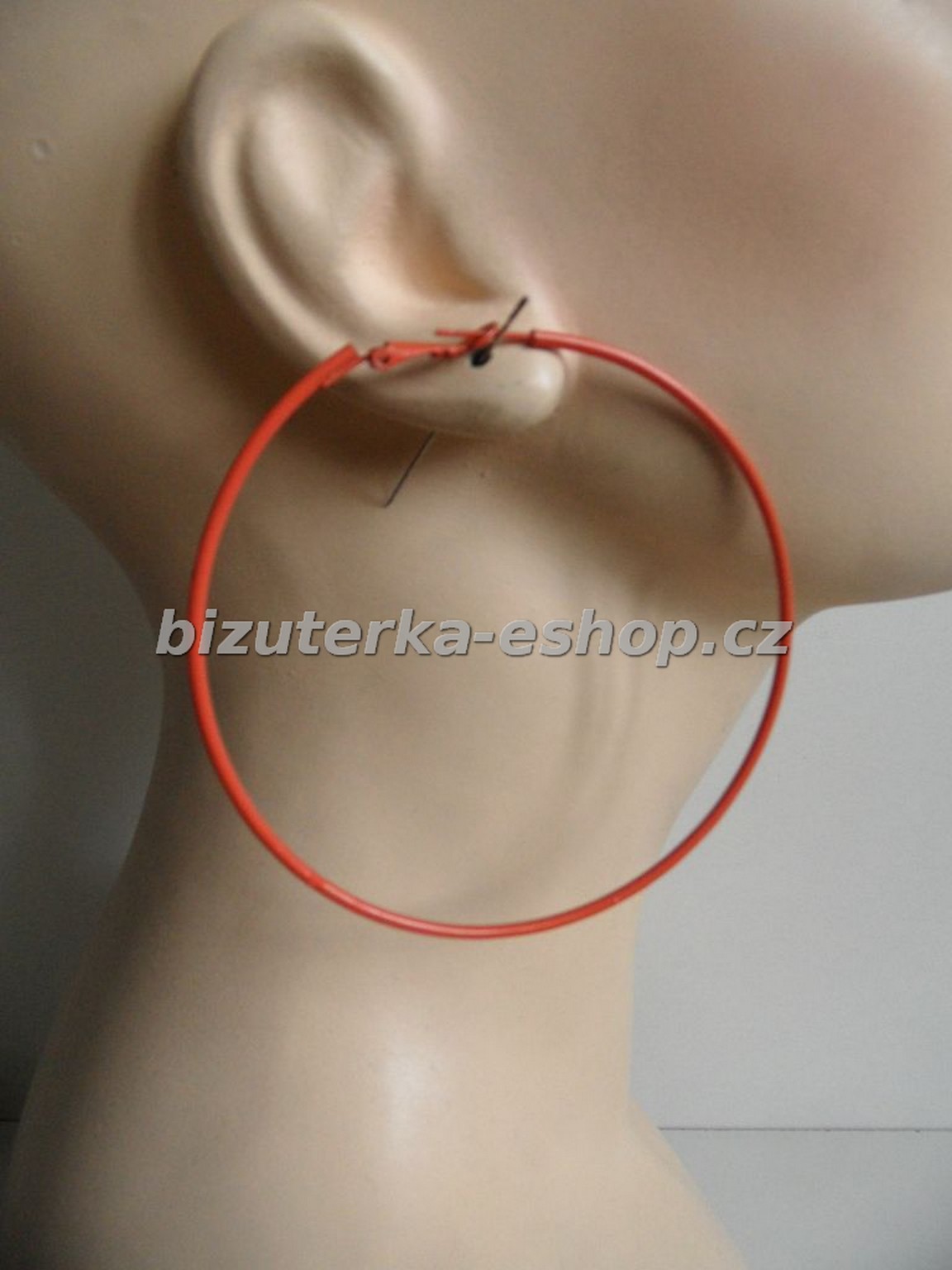 Naušnice kruhy oranžové BZ-04568