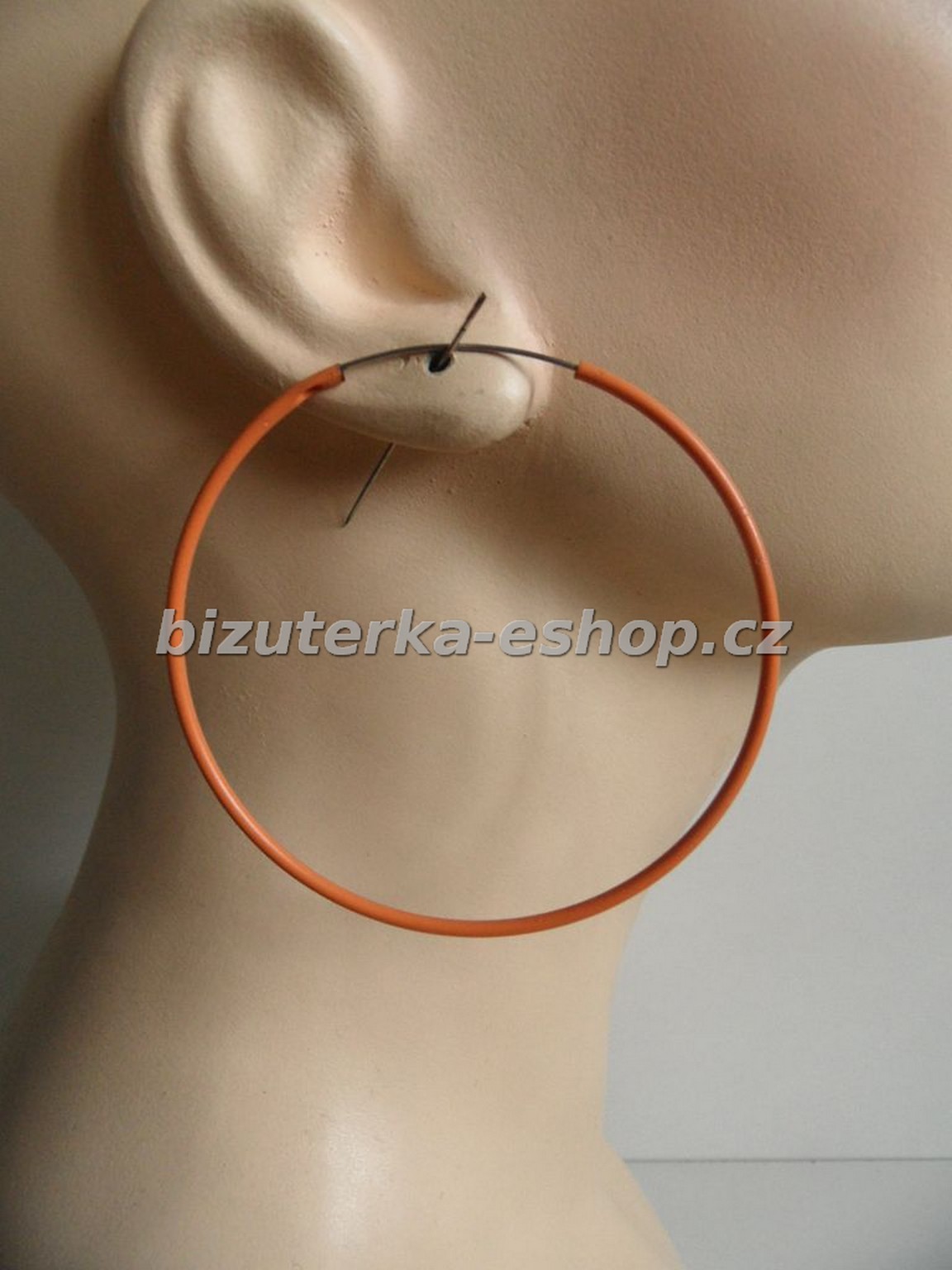 Naušnice kruhy oranžové BZ-04580