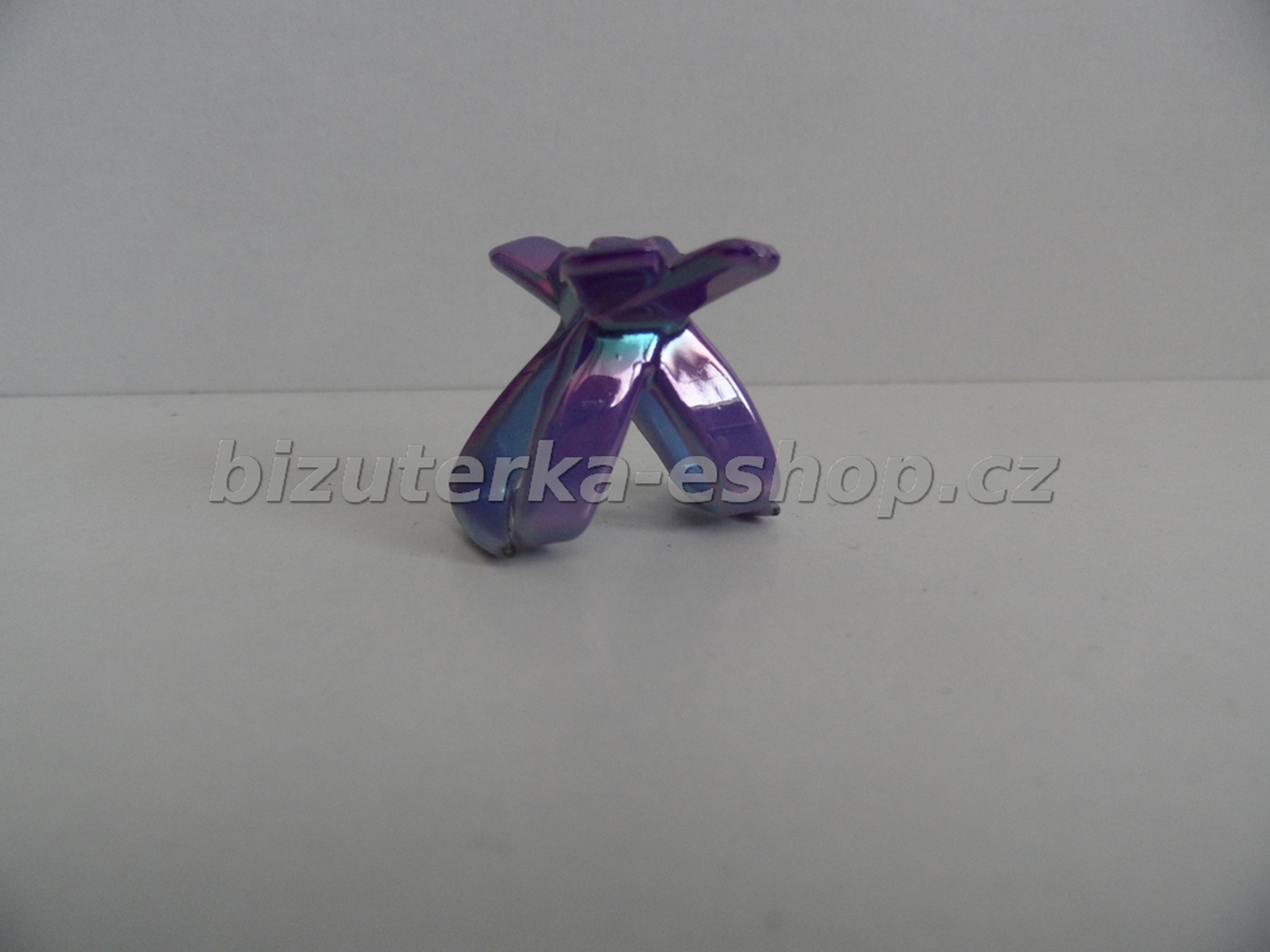 Skřipeček do vlasů duhový fialový BZ-05431