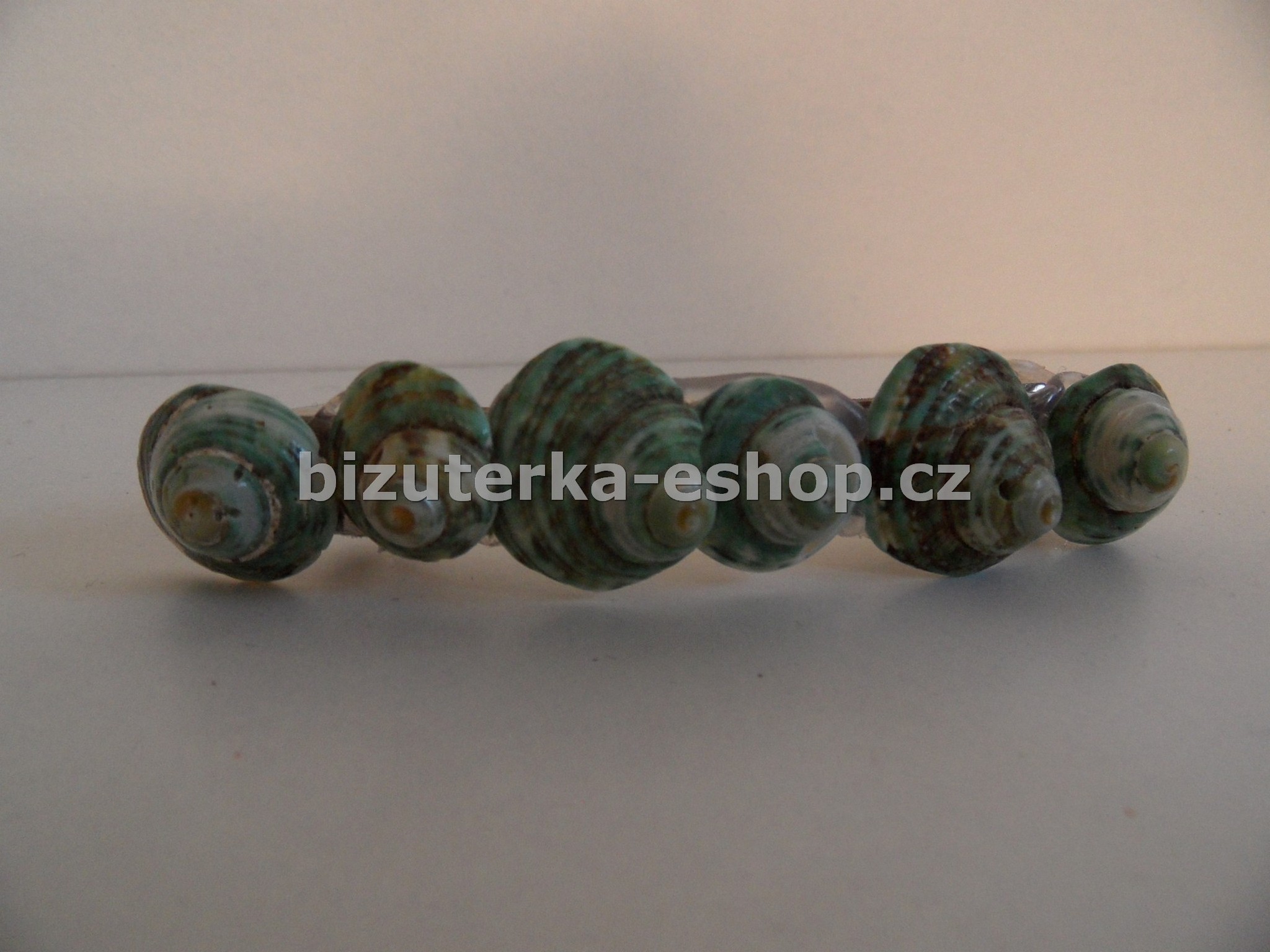 Spona do vlasů s mušlemi tyrkysová BZ-05583