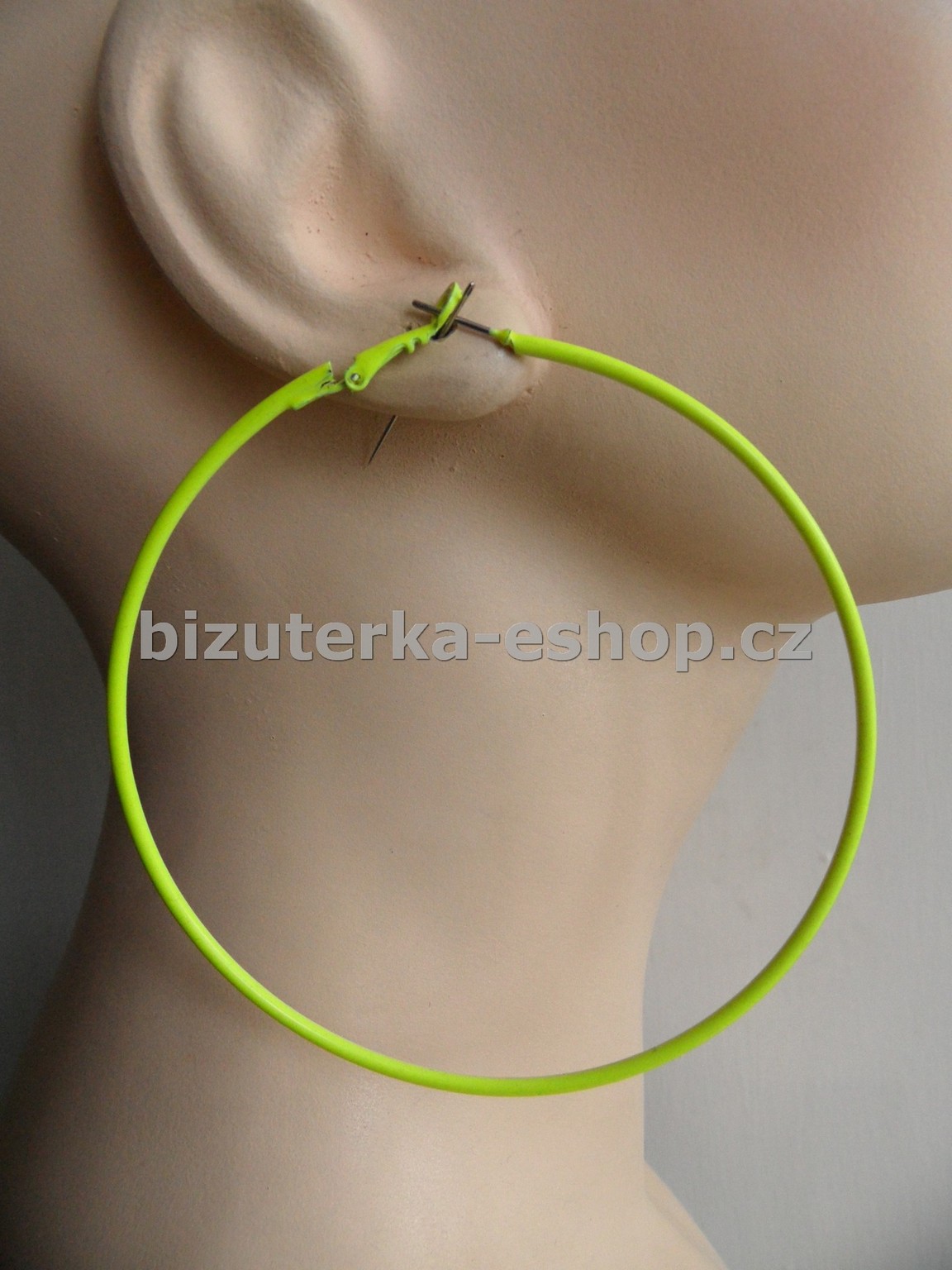 Naušnice kruhy žluté BZ-05663