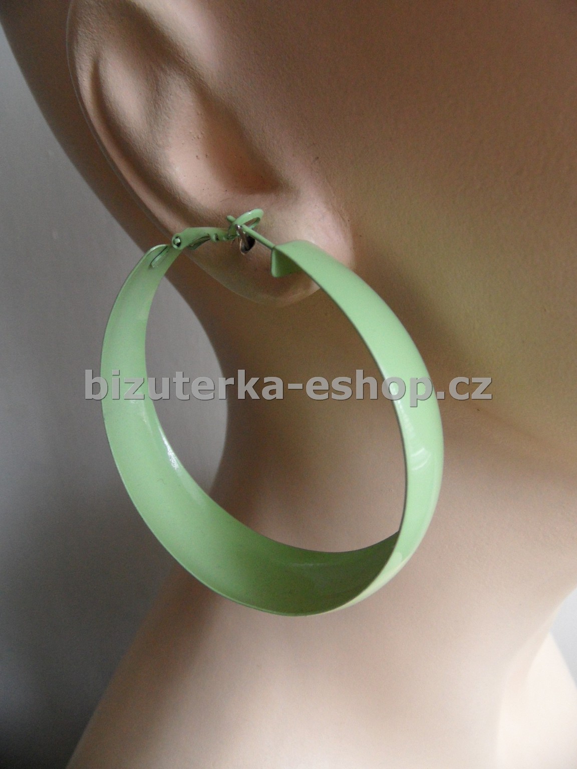 Naušnice kruhy zelené BZ-05672