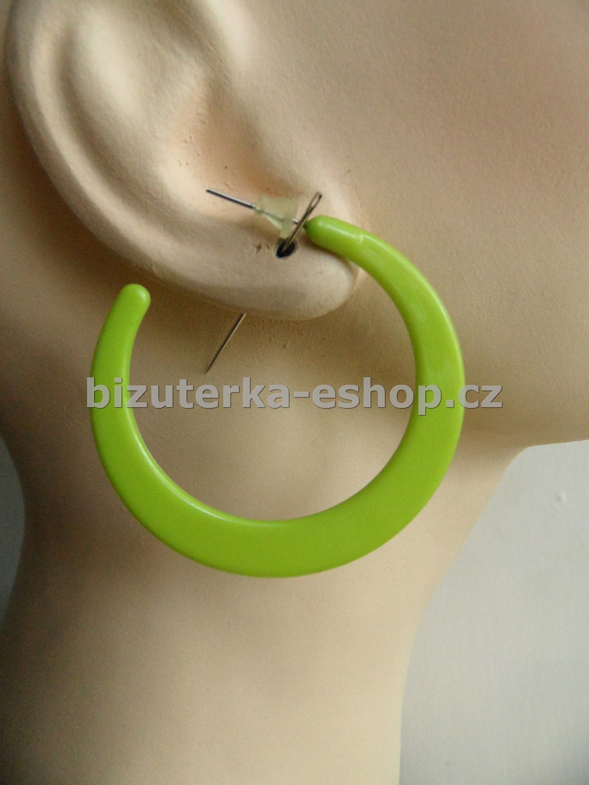 Naušnice kruhy zelené BZ-05746