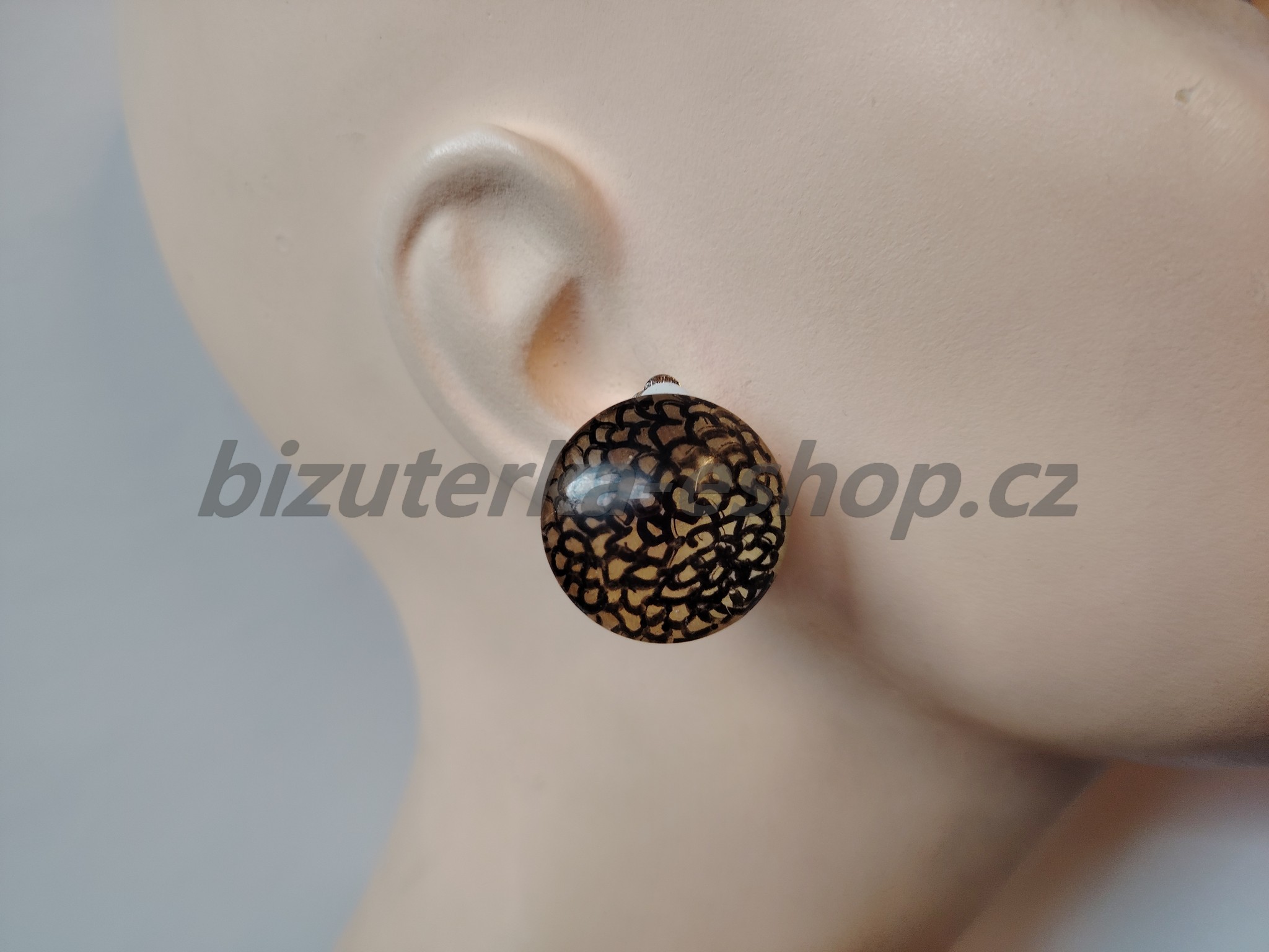 Naušnice klipsy zlaté BZ-05777