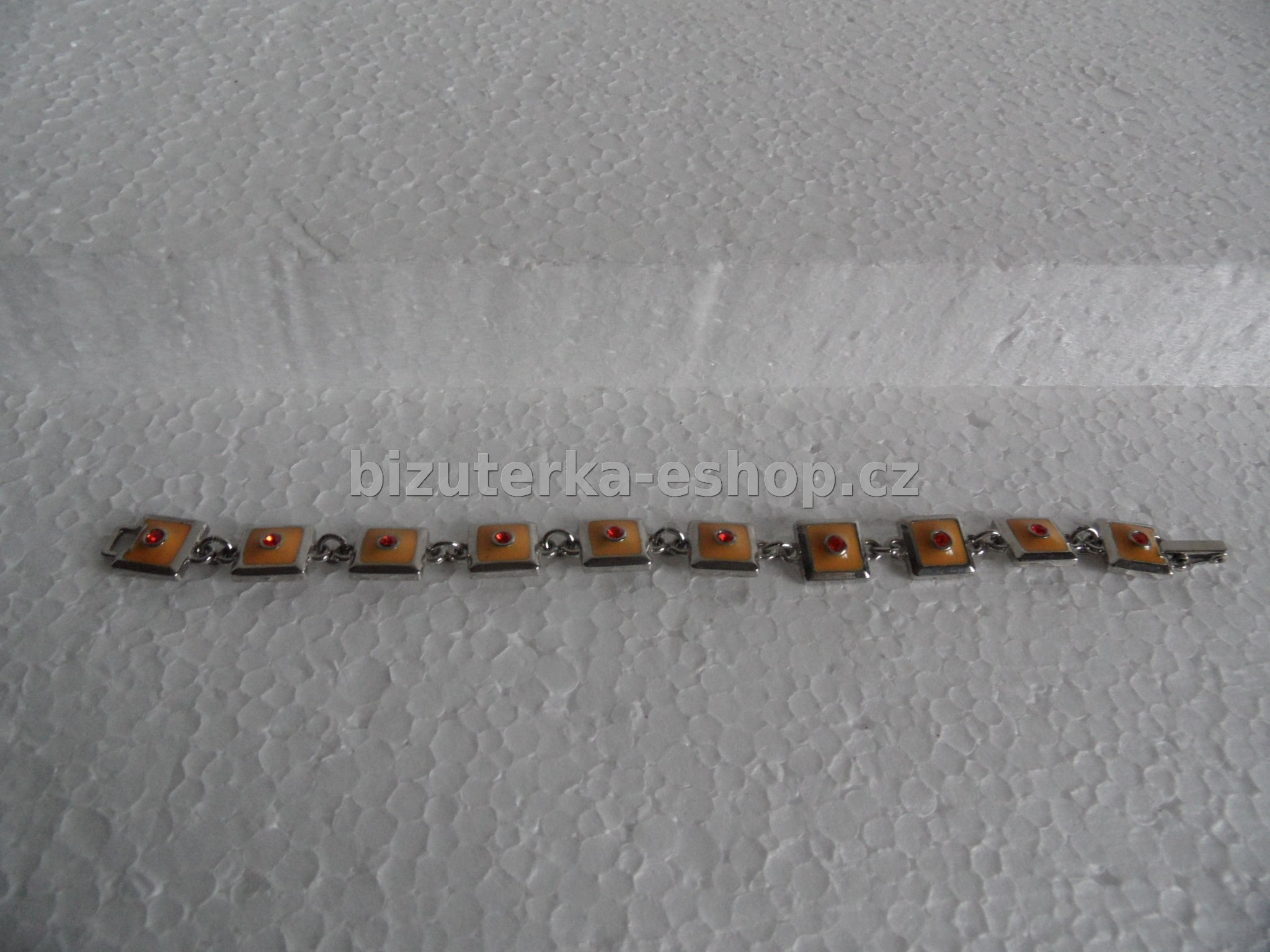 Náramek s kamínky oranžový BZ-03329