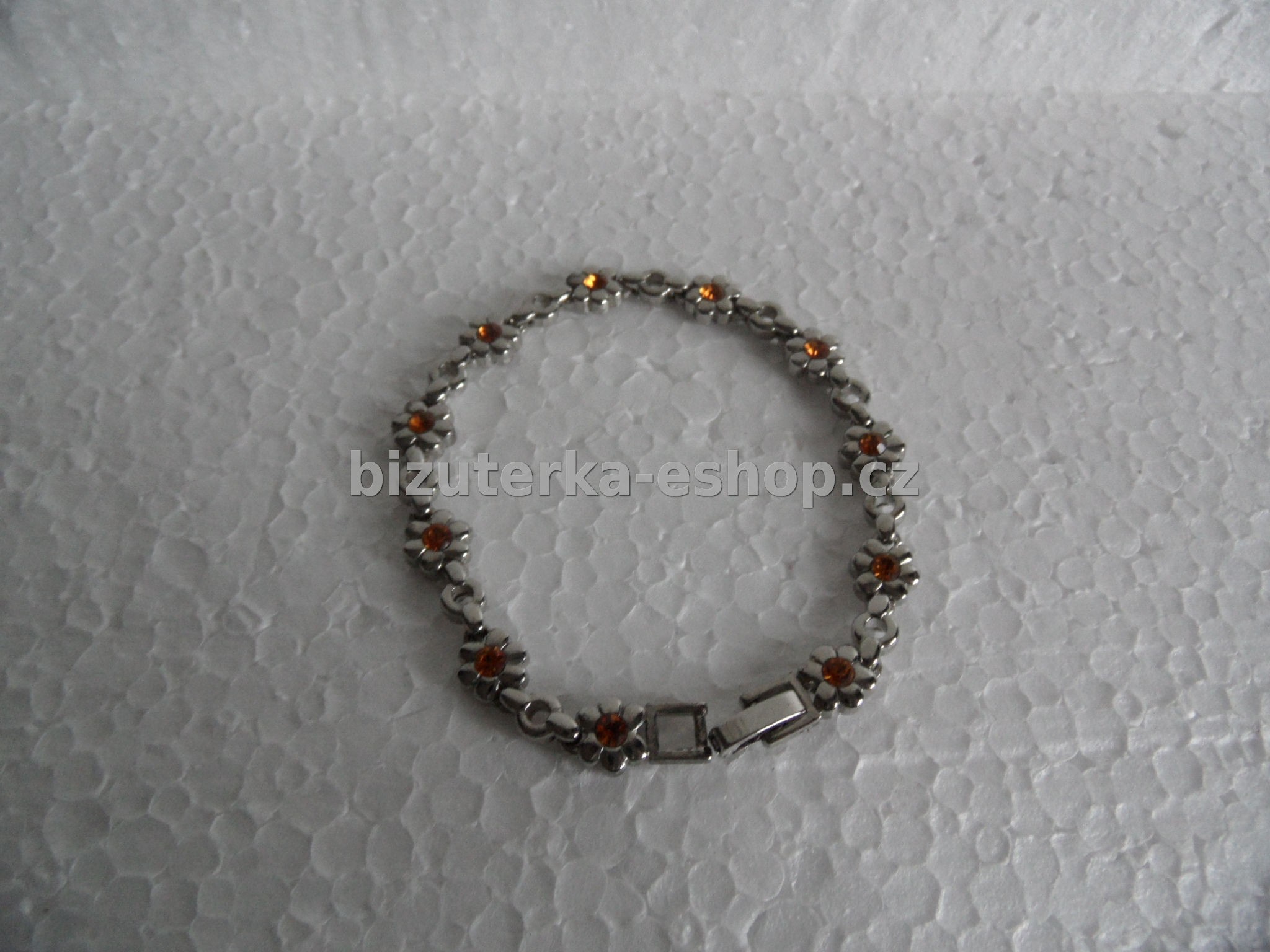 Náramek stříbrný s kamínky BZ-03337