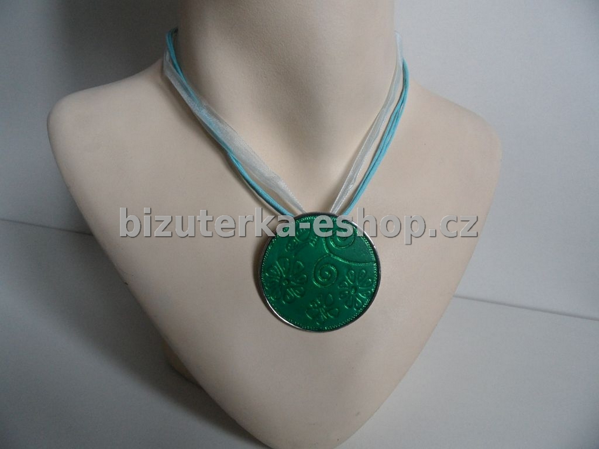 Náhrdelník s plackou tyrkysový BZ-03583
