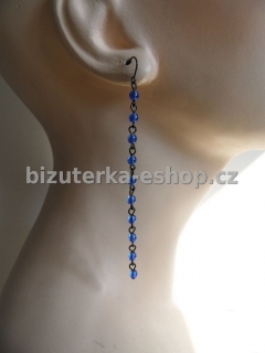 Naušnice perličky modré BZ-03961