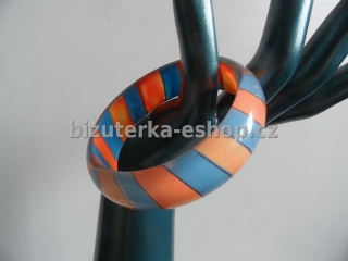 Náramek modro oranžový BZ-04073