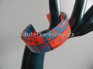 Náramek modro oranžový BZ-04095