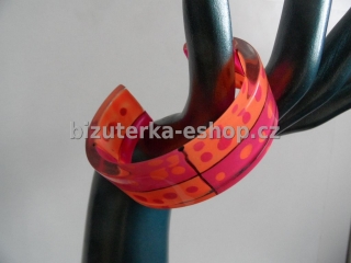 Náramek růžovo oranžový BZ-04096