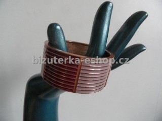 Náramek bronzovo fialový BZ-04120