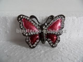Brož s kamínky motýl BZ-04209