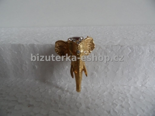 Brož slon zlatá BZ-04216