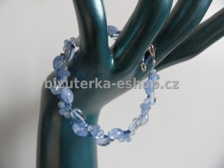 Náramek z perliček modrý BZ-04289
