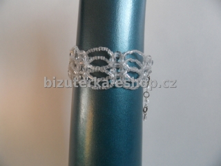 Náramek z perliček průhledný BZ-04315
