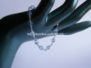 Náramek z perliček modrý BZ-04340
