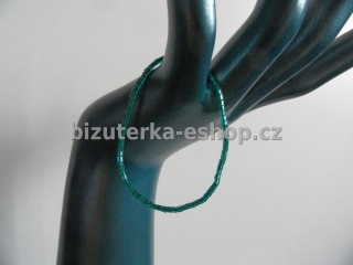 Náramek z perliček zelený BZ-04345