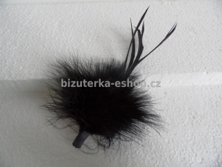 Peří s labutěnkou černé BZ-04388