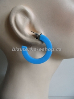 Naušnice kruhy modré BZ-04508