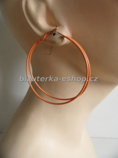Naušnice kruhy oranžové BZ-04516