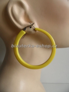 Naušnice kruhy žluté BZ-04520