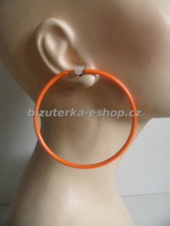 Naušnice kruhy oranžové BZ-04531