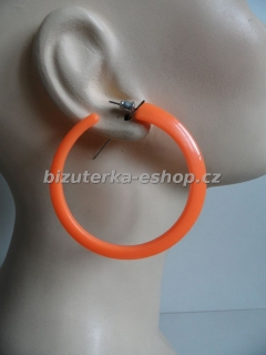 Naušnice kruhy oranžové BZ-04535