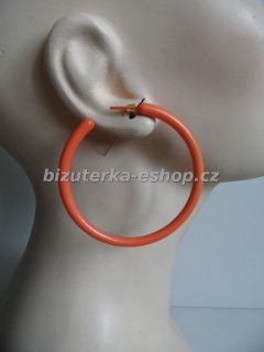 Naušnice kruhy oranžové BZ-04543