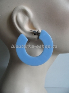 Naušnice kruhy modré BZ-04548
