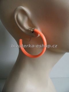 Naušnice kruhy oranžové BZ-04551
