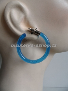 Naušnice kruhy modré BZ-04553