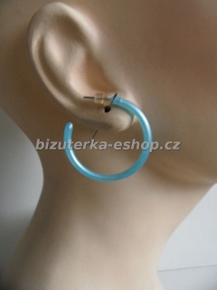 Naušnice kruhy modré BZ-04581