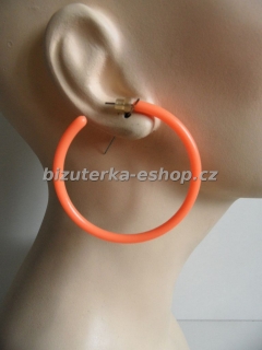 Naušnice kruhy oranžové BZ-04586