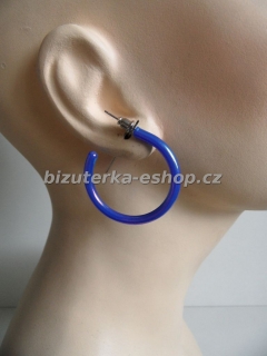Naušnice kruhy modré duhové BZ-04587