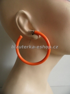 Naušnice kruhy oranžové BZ-04590