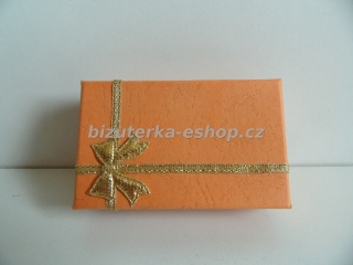 Dárková krabička oranžovo zlatá BZ-04911