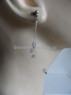 Naušnice perličky modré BZ-03153