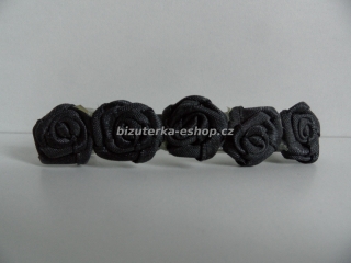 Spona s růžičkami černá BZ-05030